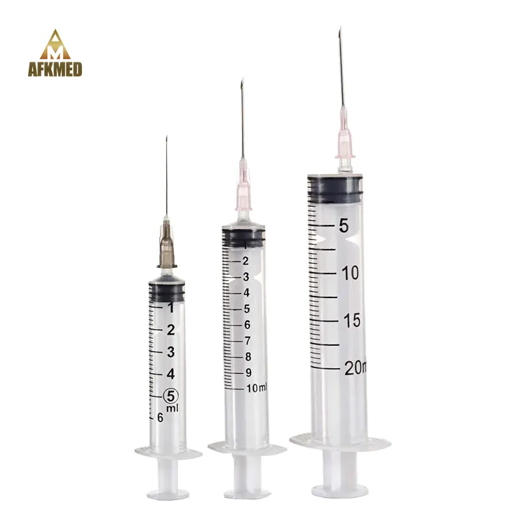 Veterinary Syringe Disposable Plastic Veterinary Medical Luer Slip Lock Veterinary Injection Syringe With Needle