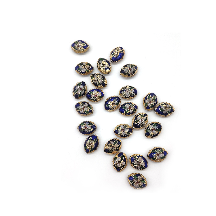 Wholesale Chinese cloisonne beads metal loose beads for diy jewelry making