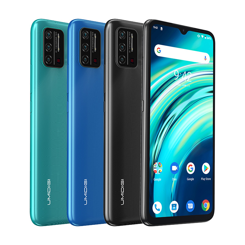 Смартфон UMIDIGI A7S 6,53 дюймов HD + экран четырехъядерная камера Android 10