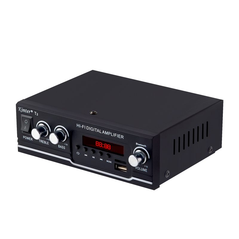 Kinter T2 20 Вт BT 2 канала USB TF FM Hi-Fi автомобильный усилитель звука