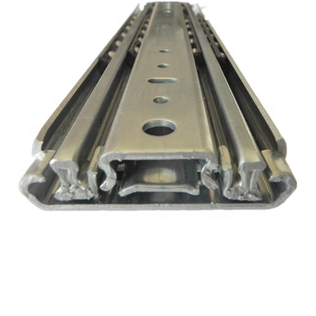 Foxslide 76mm width 3 fold ball bearing heavy duty channel cabinet telescopic drawer guide slide rail 950mm