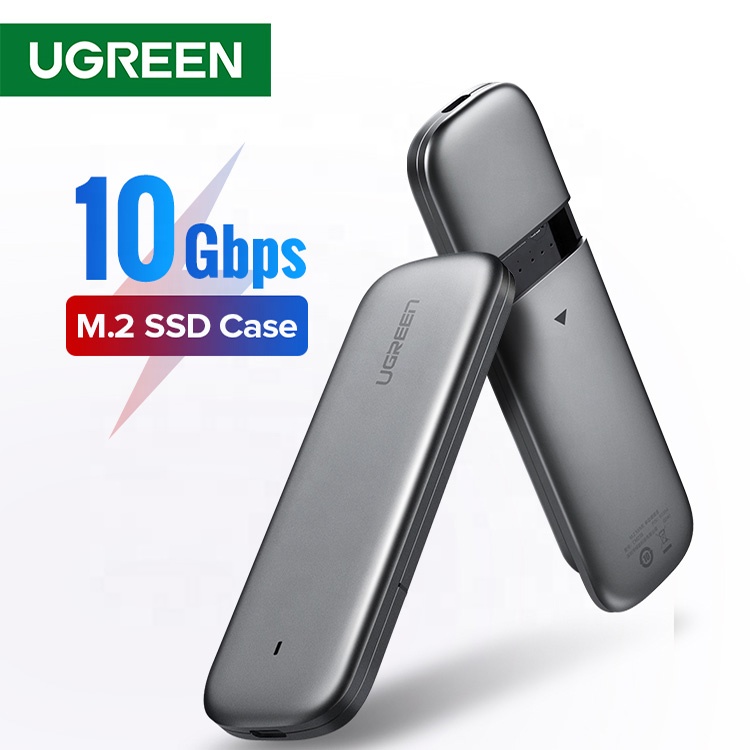 Корпус для SSD-накопителя Ugreen M2 NVME, переходник M.2-USB Type C, для NVME PCIE NGFF SATA