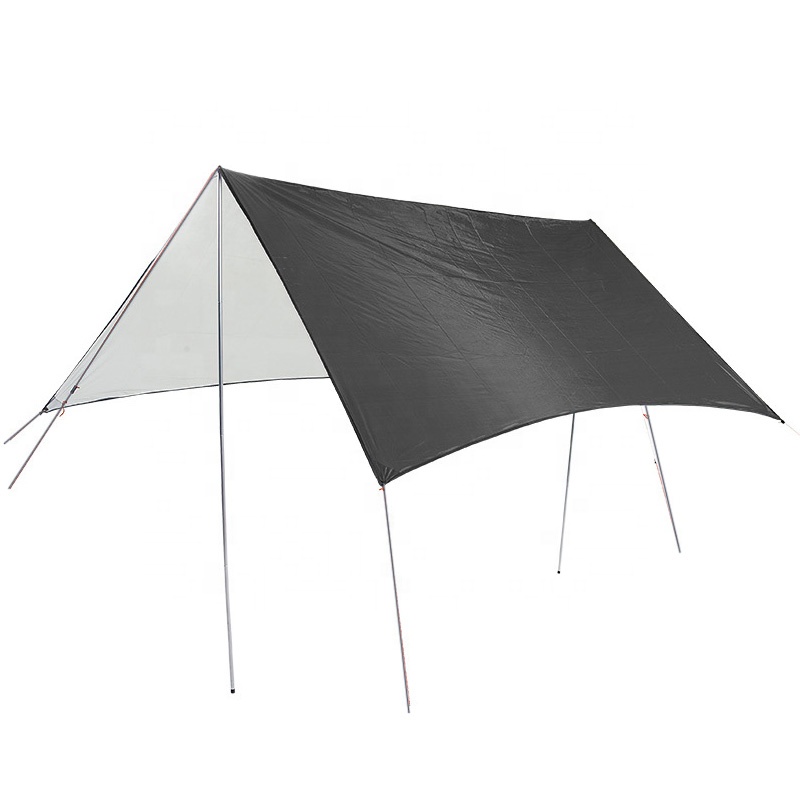 Wholesale 3*3M Square Outdoor Camping Waterproof Hammock Rain Fly Tent Tarp for Tourism Hiking Beach -- Black