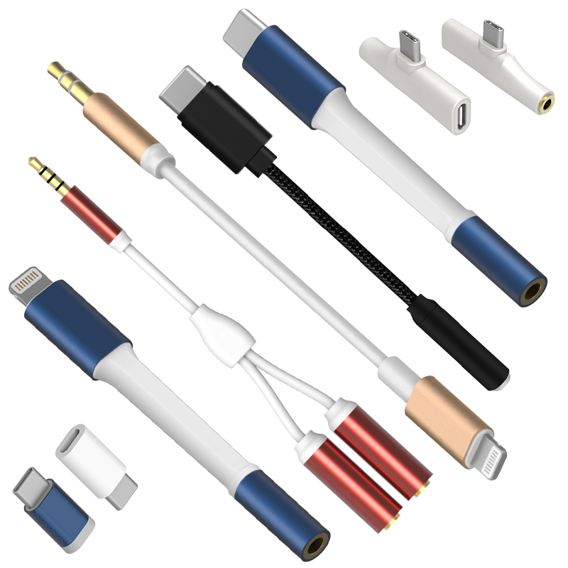 MFi Certified Factory Aux 3.5mm Audio Jack Adapter Headphone for iPhone Wholesale Audio Adapter