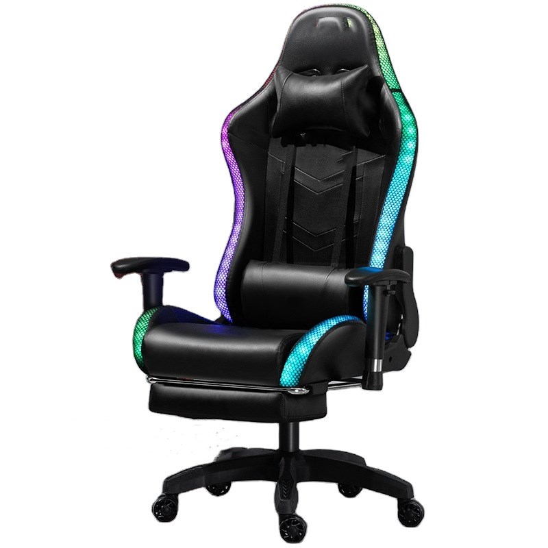 Игровой стул со светодиодными эффектами игровой стул rgb Светодиодное освещение led компьютерный офис игровой гоночный стул ПК