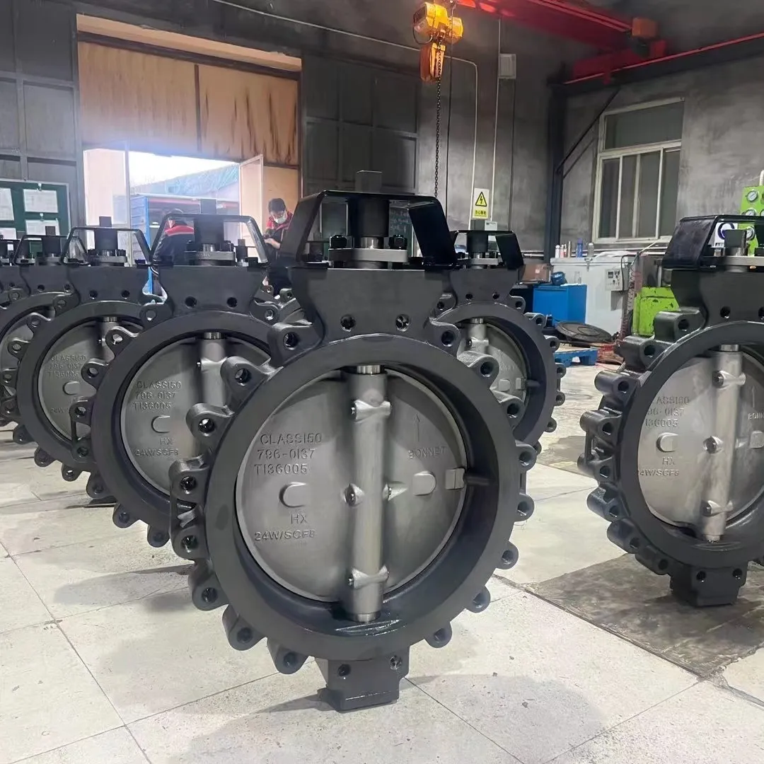 20 Inch Class 150 Surface Phosphating Treatment Carbon Steel High Performance Lug Type Butterfly Valve With CF8 Disk