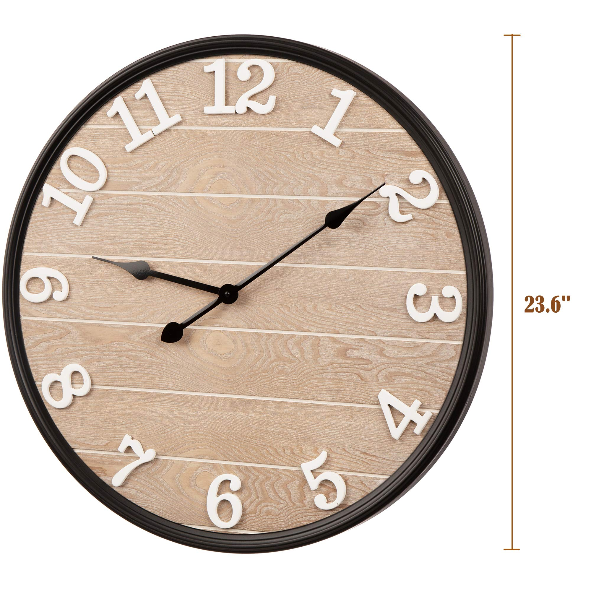 Large Decorative Numeral Round Battery Wall Clock Modern Mechanical Clock for Wall Display