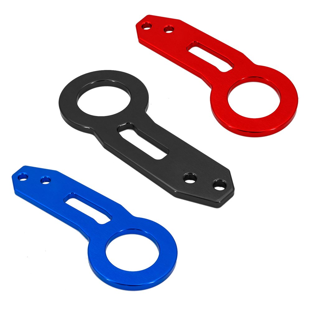 Universal aluminum alloy car auto rear bumper trailer hook towing tools for JDM red blue black color