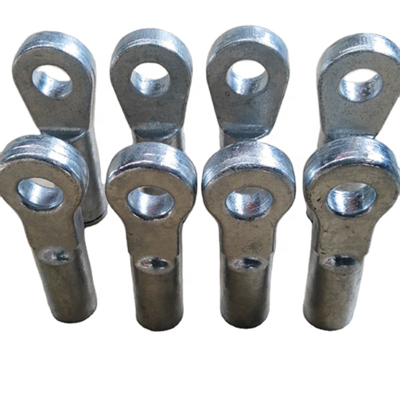 Electrical Insulator Electric Pole Transmission Line Hardware With Shackle Insulator Fitting