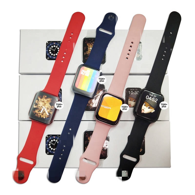 2021 reloj Smart Watch T500+ Plus series 6 t500 blue tooth Waterproof Heart Rate Fitness Tracker Remote Control watches band