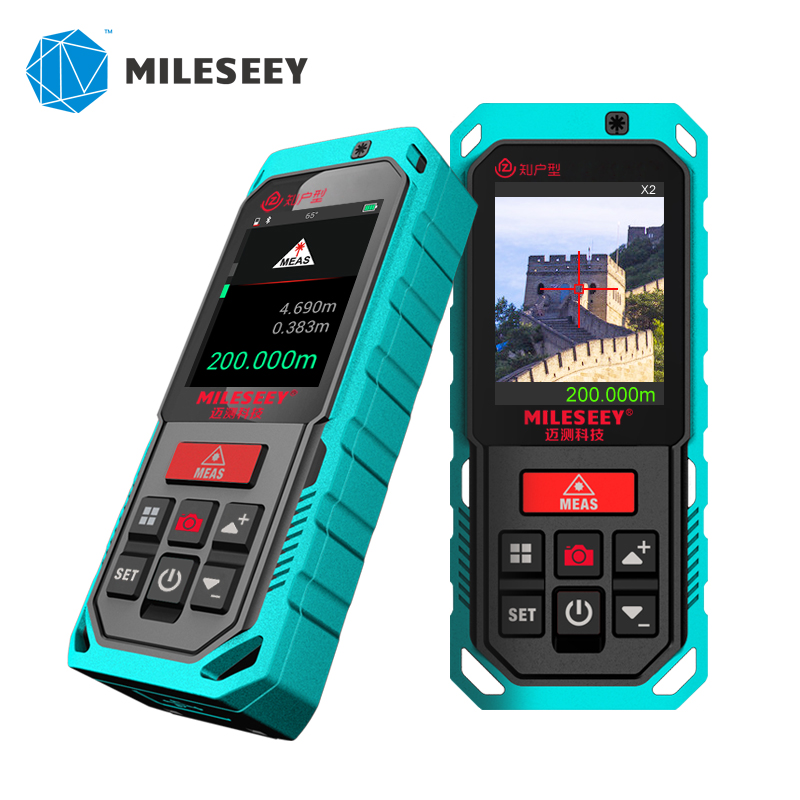 Mileseey P7 Bluetooth Сенсорный экран лазерный дальномер 80 м для наружного использования дальномер с камерой