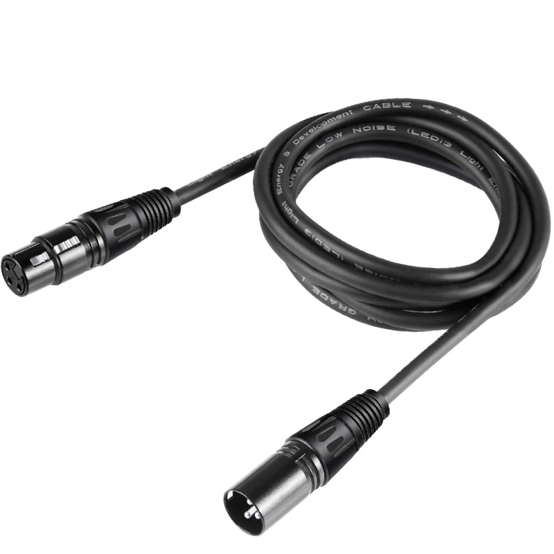 DMX 3pin XLR Signal Wire Main Socket Powercon Plug Cable EU AU UK US Power Connect Parts For Stage Lights