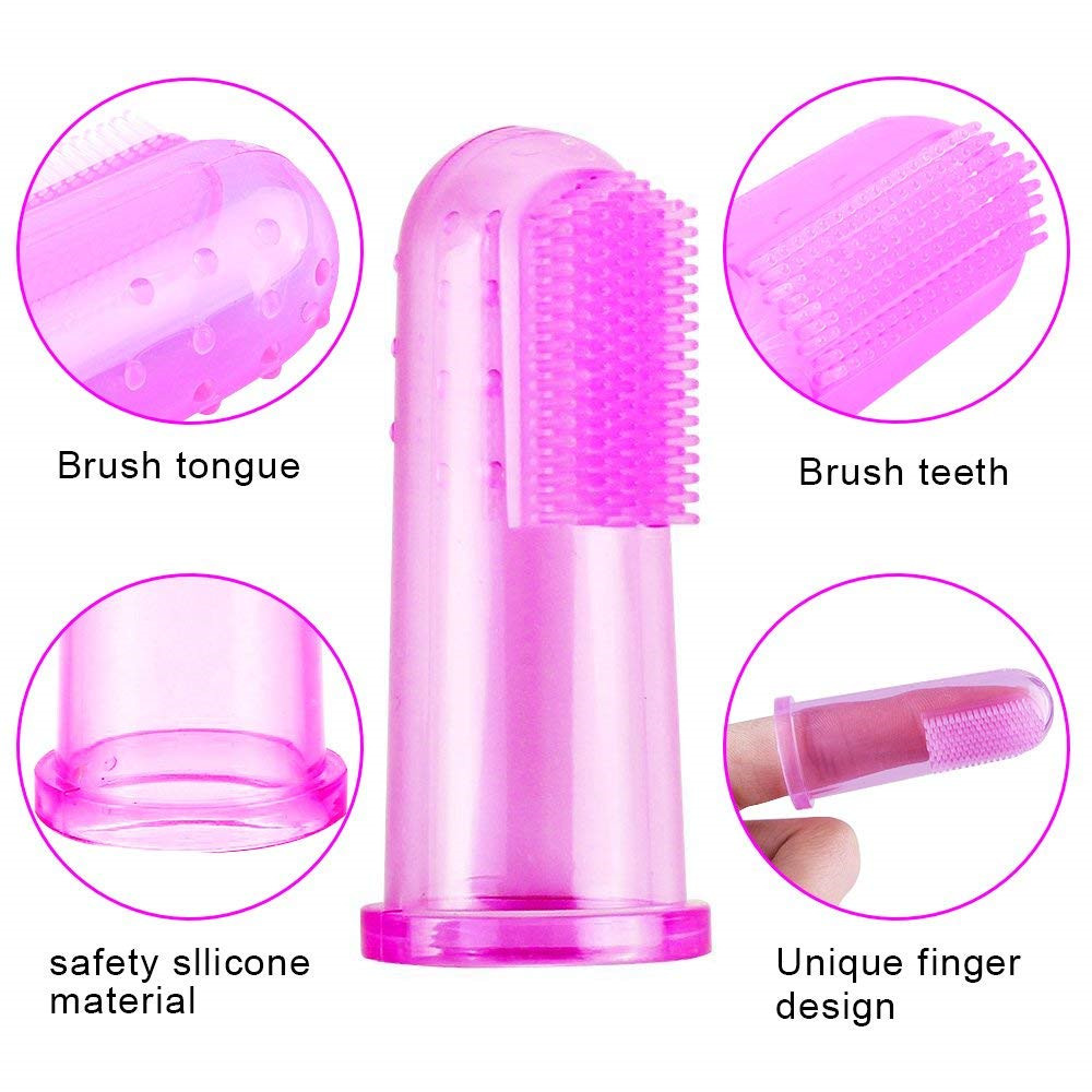 toddler toothbrush High Quality Soft Training Baby Finger Toothbrush Silicone Colorful Finger Toothbrush For Baby