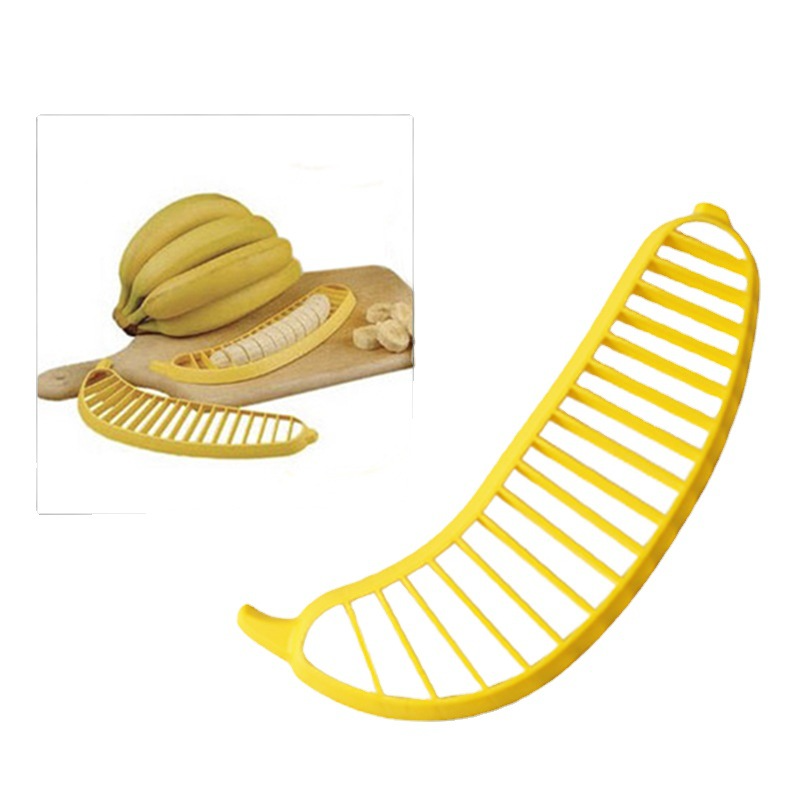 Fruit Salad Fruit-Cuttng Device Banana Knife Separator Plastic Banana Cutter Slicer