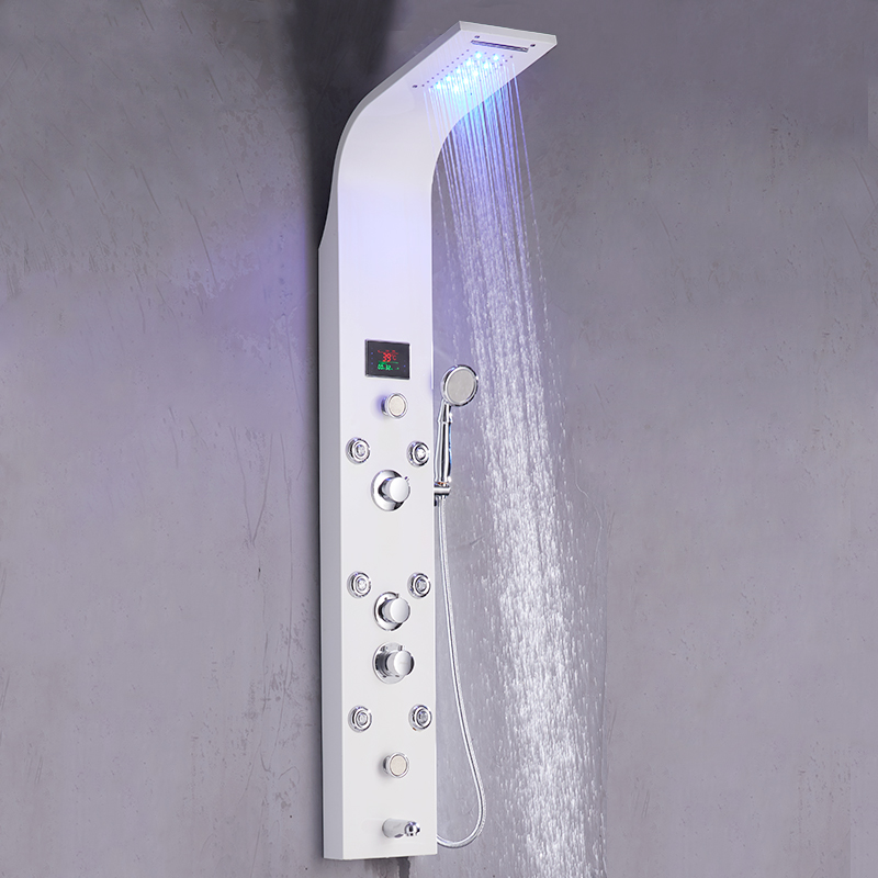 Углублённые встраиваемые de chuveiro tipo cascata led de com обувь де температура