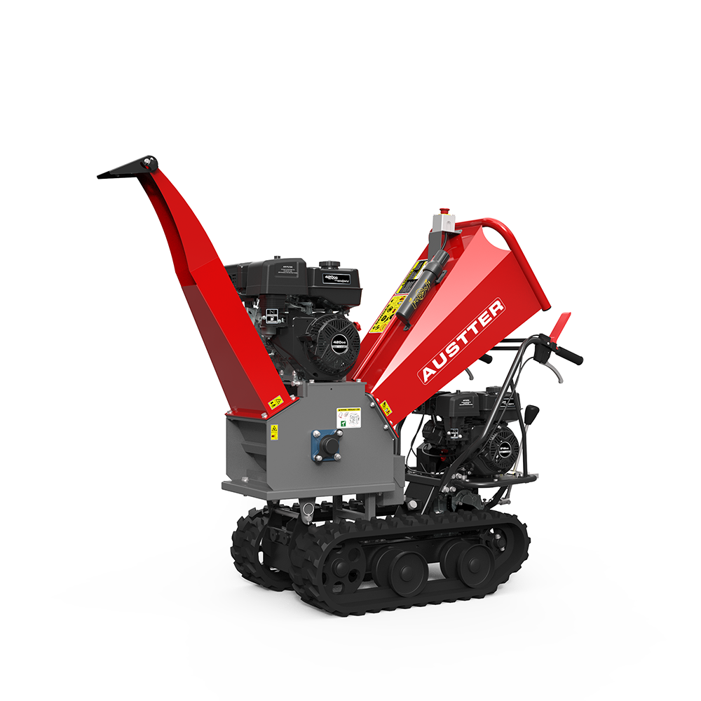 Gasoline Engine Power ATV Tracked Tree Branch Wood Shredder, TGS1500, 12 мм Cutting Diameter, 15HP Power, wood Chipper