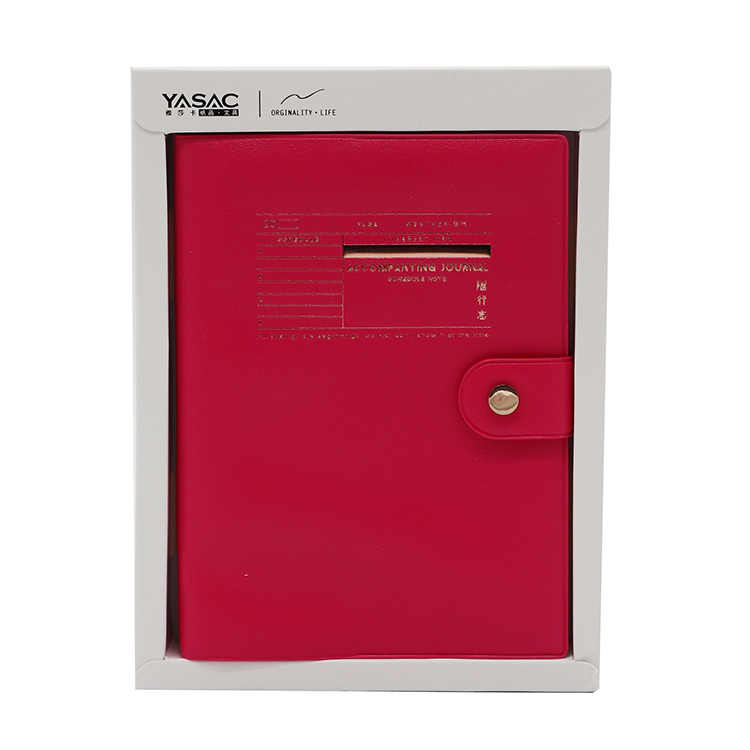 Custom Logo PU leather A5 Size notebook diary note