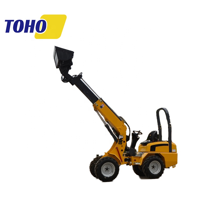 Китайский бренд TOHO TH180T 1 тонна 1,2 тонны 2 тонны, сельскохозяйственный компактный садовый дизельный ковш, небольшой мини фронтальный погрузчик для продажи