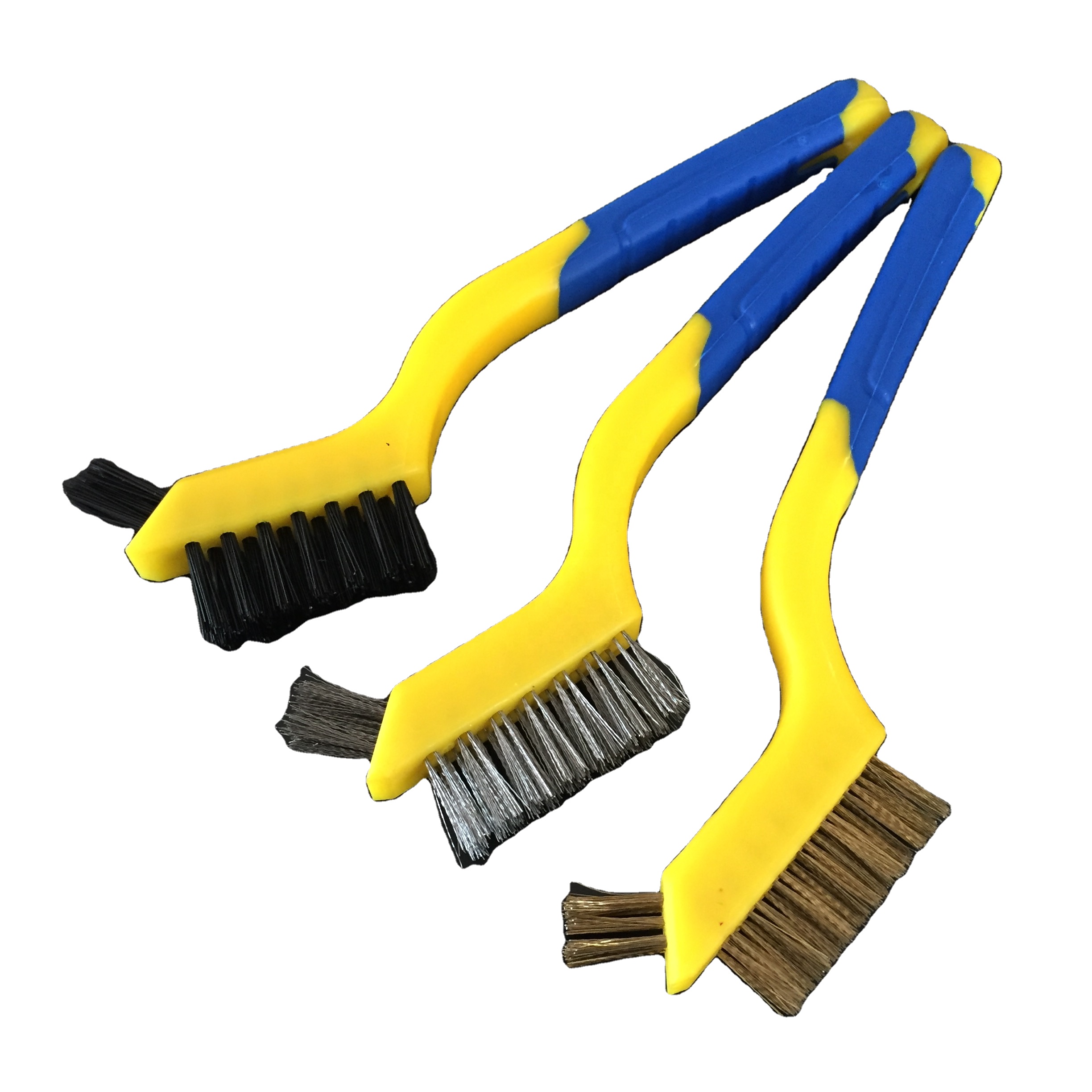 Gun grinding brush tools with small horn