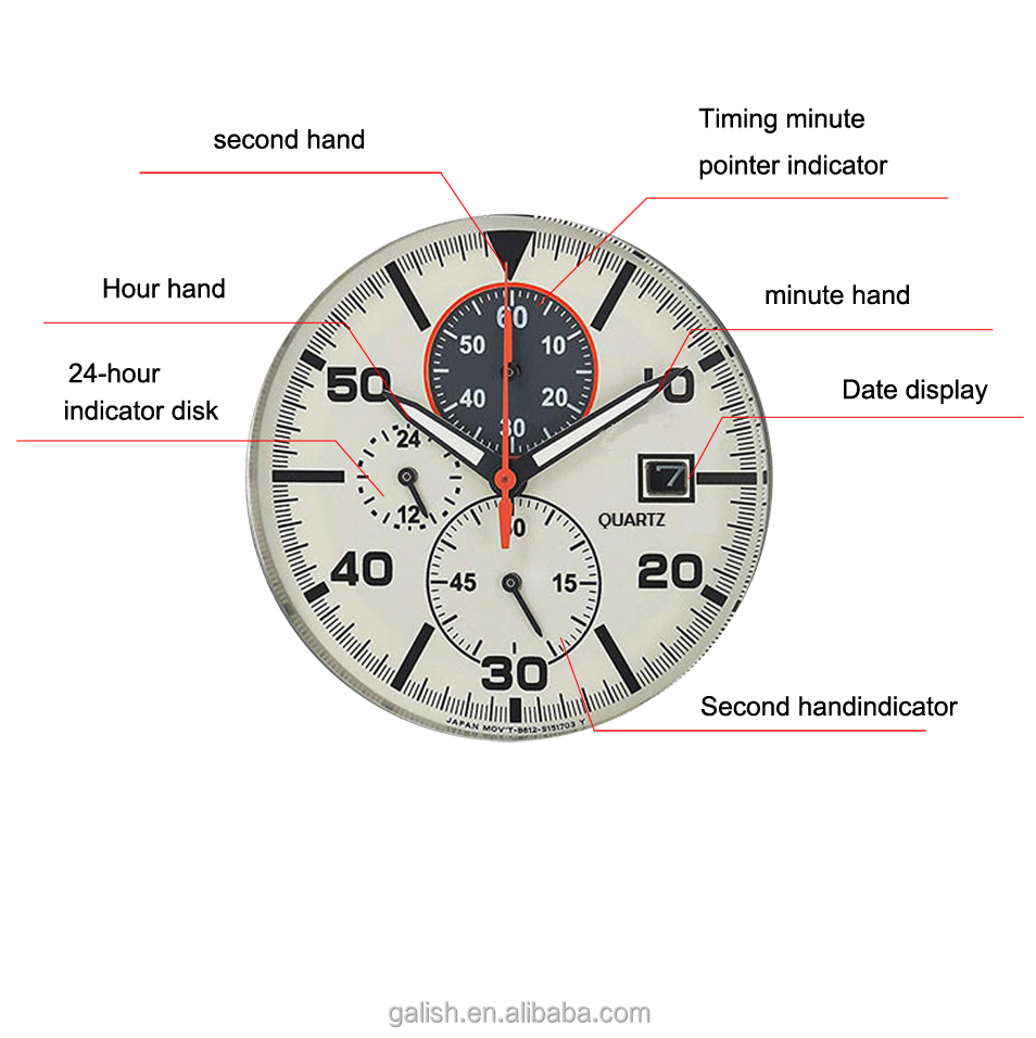 2022 Ever Move Luxury& business Men's Mul-tifunction Quartz Watch Men's Luxury High Grade Waterproof Leather brand