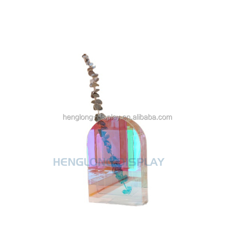 Factory Supply Newly Table Top Centerpiece Decorative Colored Clear Acrylic Flower Vase