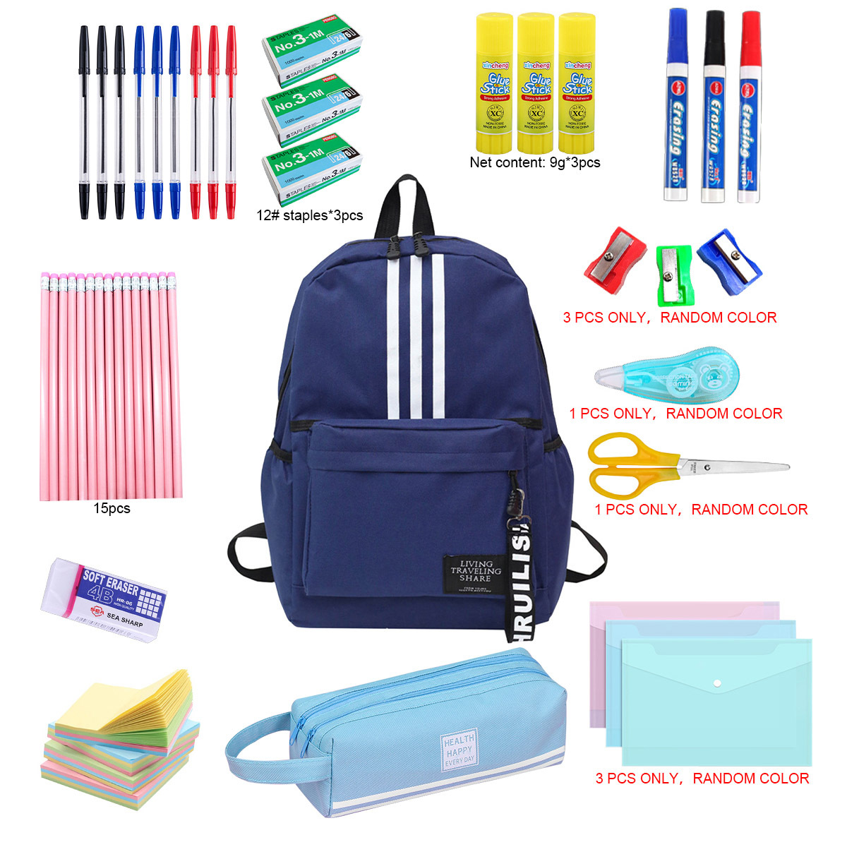 Essentials School Supplies Wholesale Back To School Great Bundle Office Stationery Set For Teenagers