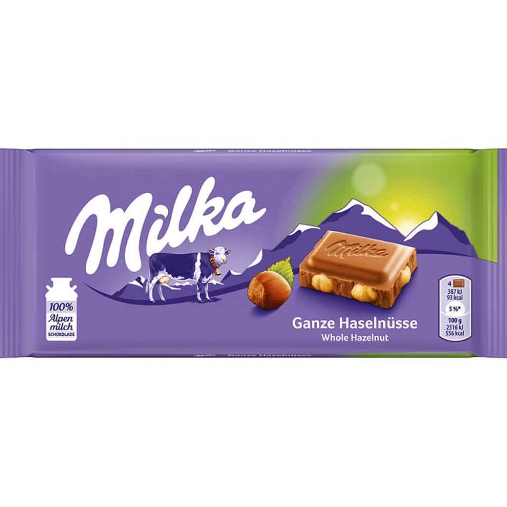 Упаковка из 5 горных молочных шоколадов Milka-100 г
