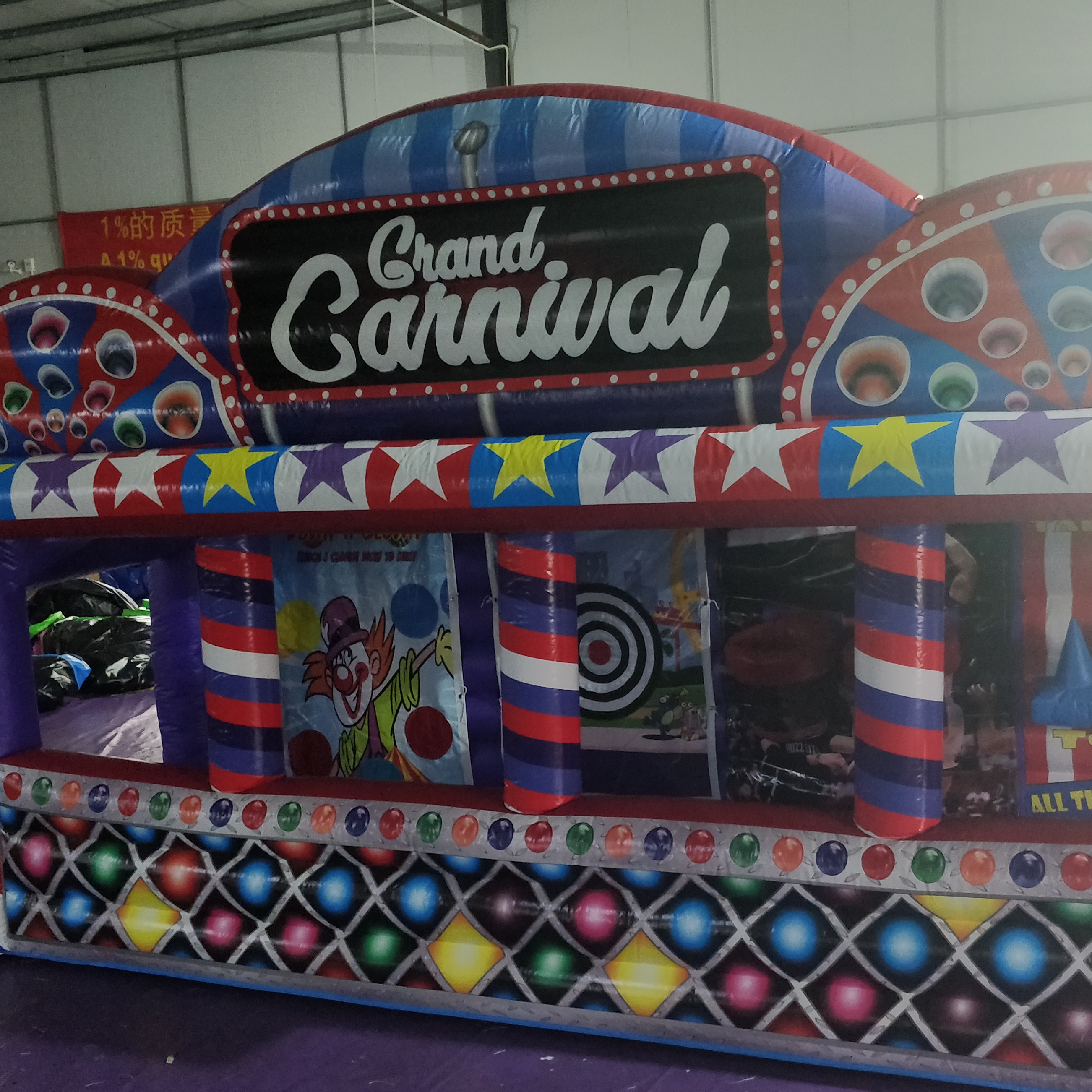 Коммерческая надувная игра Plinko Carnival, надувная интерактивная игра