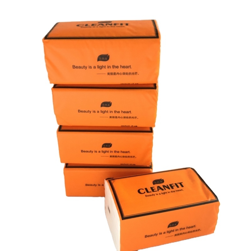 No Harmful Substance White Flowers Customised Embossed Cleaning Soft 2/3/4Ply Facial Tissues