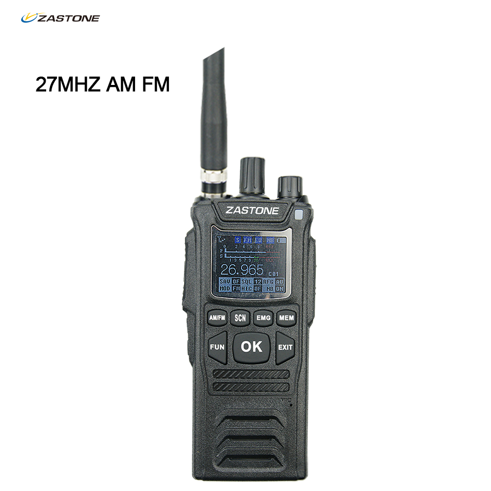 Zastone CB58 Handheld Walkie Talkie 27MHz CB Radio HAM 5W 12V all 240 CB channels 26 to 27MHz 4000hAm