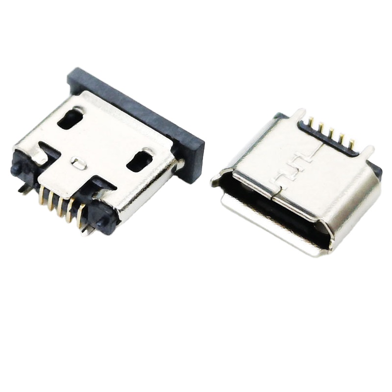 Высокое качество коннектор микро-usb типа B 5-контактный разъем к женскому Вертикальная DIP и SMT type Micro USB разъем