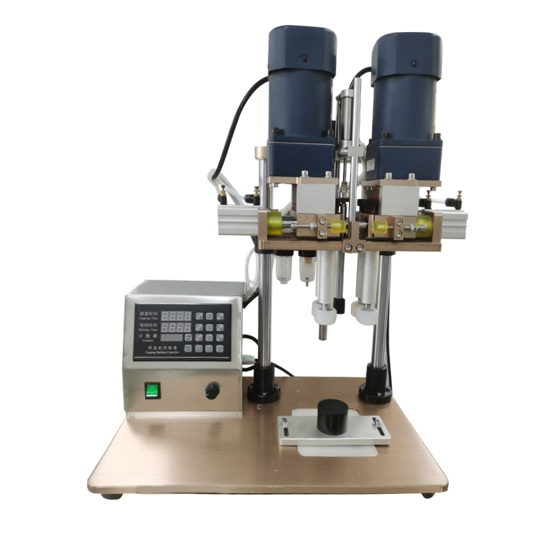 Semi-automatic manual capping machine, pneumatic plastic bottle capping device, dropper capping machine