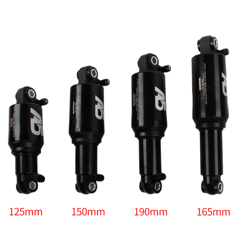 Mountain bike pneumatic rear shock absorber 125 / 150 / 165 / 190mm