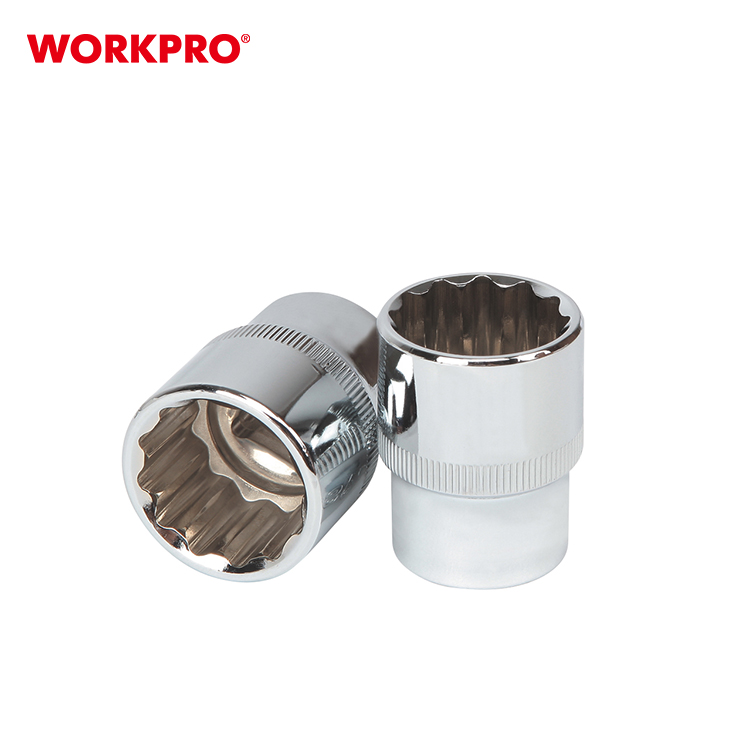 WORKPRO Promtion 1/2" Dr. Standard Socket, 12PT