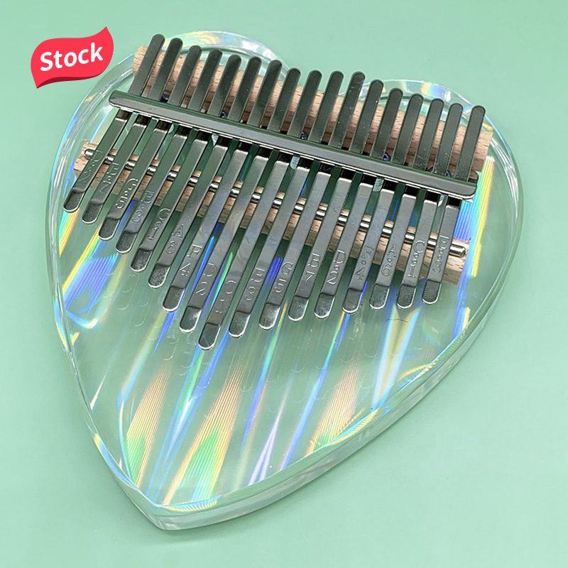 Музыкальный инструмент Sanza Mbira, акриловое кристаллическое прозрачное стекло, калимба, 17 клавиш, Пальчиковое пианино для пальцев, распродажа
