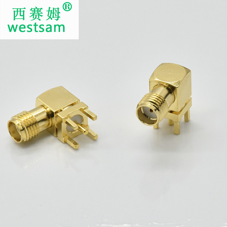 РЧ коаксиальный SSMA-KWHD PCB разъем SSMA-KWE правый угол разъем