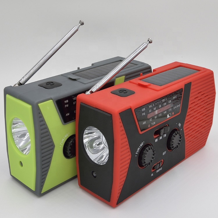 Оптовая продажа Amazon, Лидер продаж, аварийный портативный Радиоприемник Mini AM FM на солнечной батарее с портативным зарядным устройством, OEM USB разъем US Noaa радио