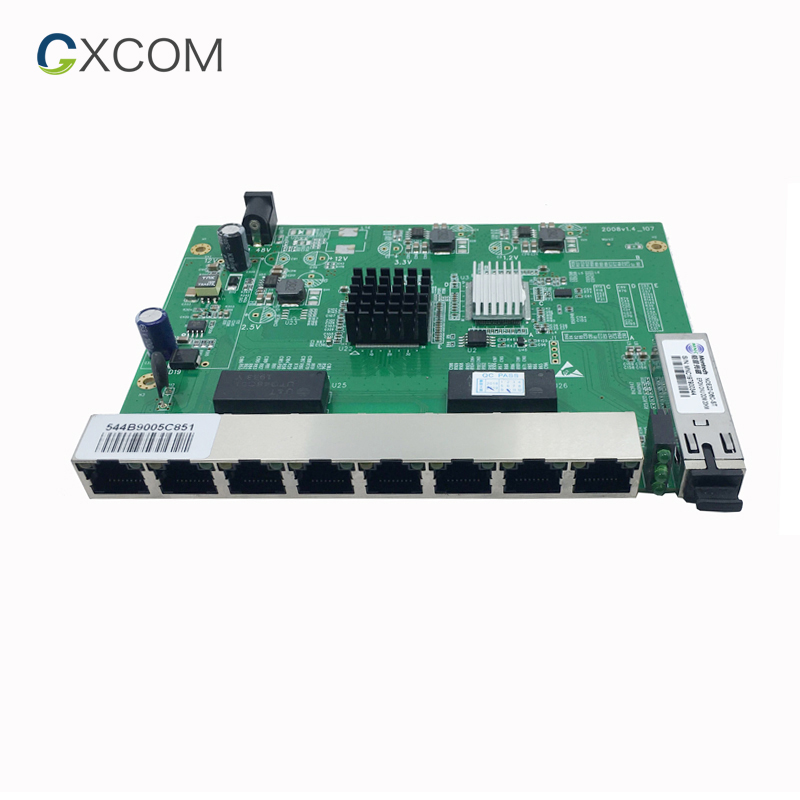 OEM ODM 10/100 Мбит/с 8 портов FTTX FTTB оптоволоконная сеть обратный PoE EPON ONU GEPON ONT PCBA