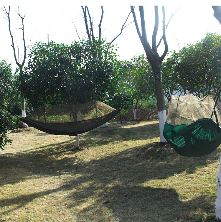 Outdoor camping Army Green 120T Double Portable Mosquito Net Hammock