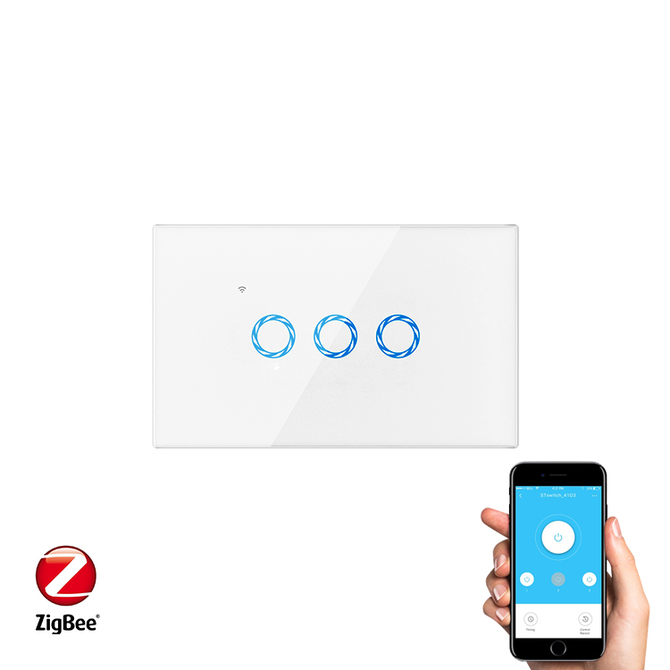 Smart Room Swtich Wifi Tuya Zigbee Touch Wall Plate Switches USA Standard
