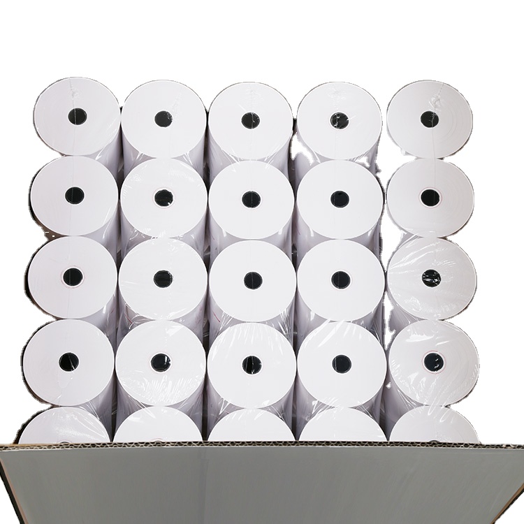 Factory wholesale price 57x30mm 57x40mm 57x50mm 80x80mm thermal paper roll thermal fax paper thermal receipt paper