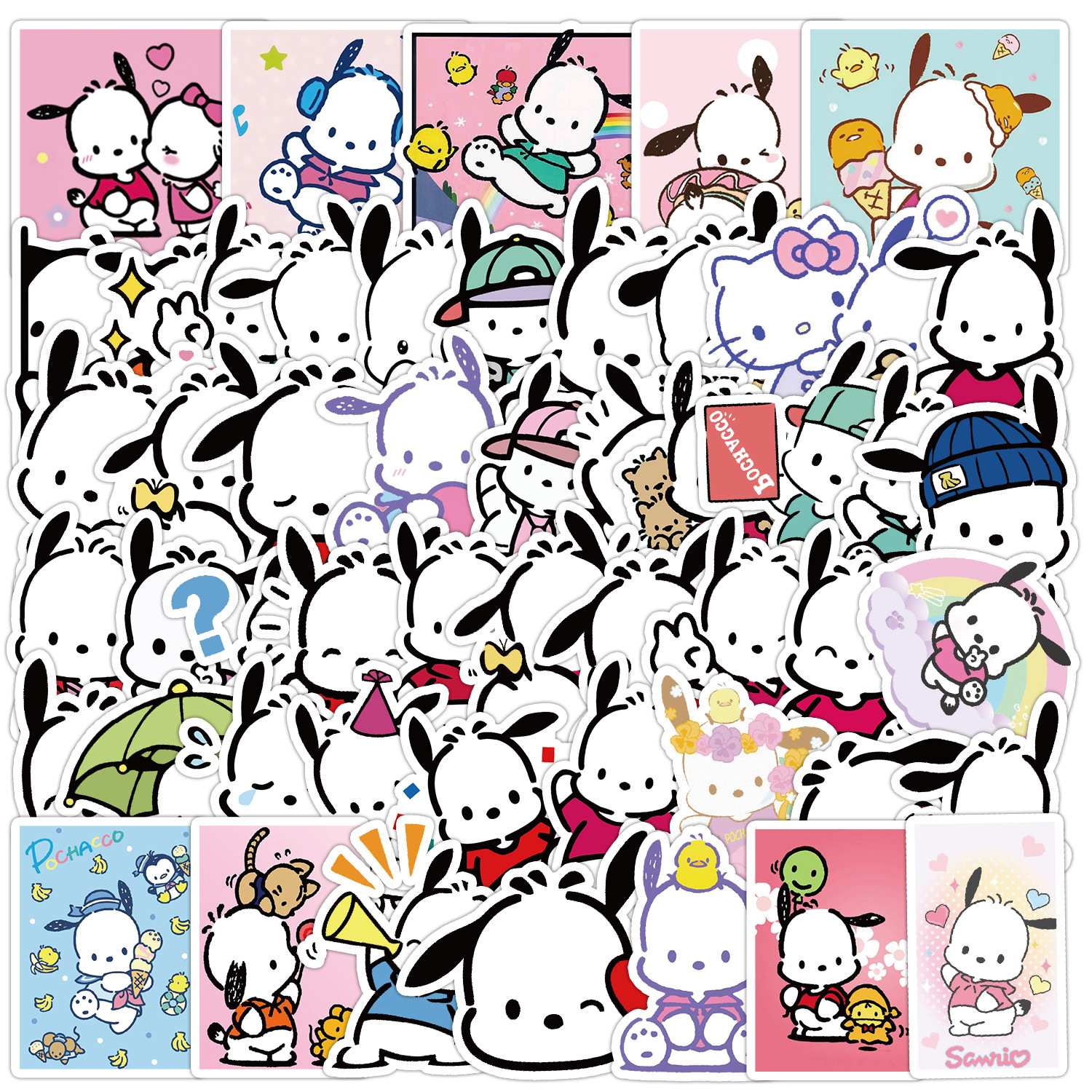 50pcs sanio graffiti stickers collection car mobile phone computer decorative stickers creative stationery stickers