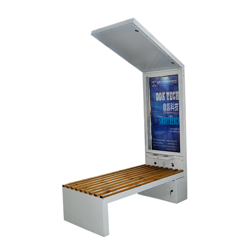 Smart Urban Seats Mobile Phone Charging Solar Power Steel Patio Bench