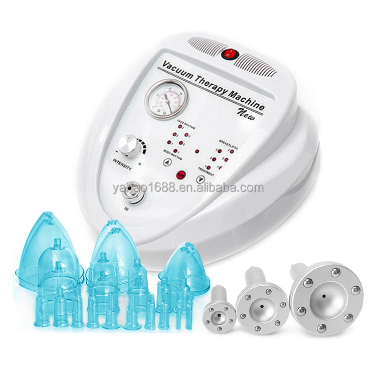Portable Breast Lifting Blue Cups 150ML XL 18.5cm Butt Lift Enhancer Vacuum Therapy Machine