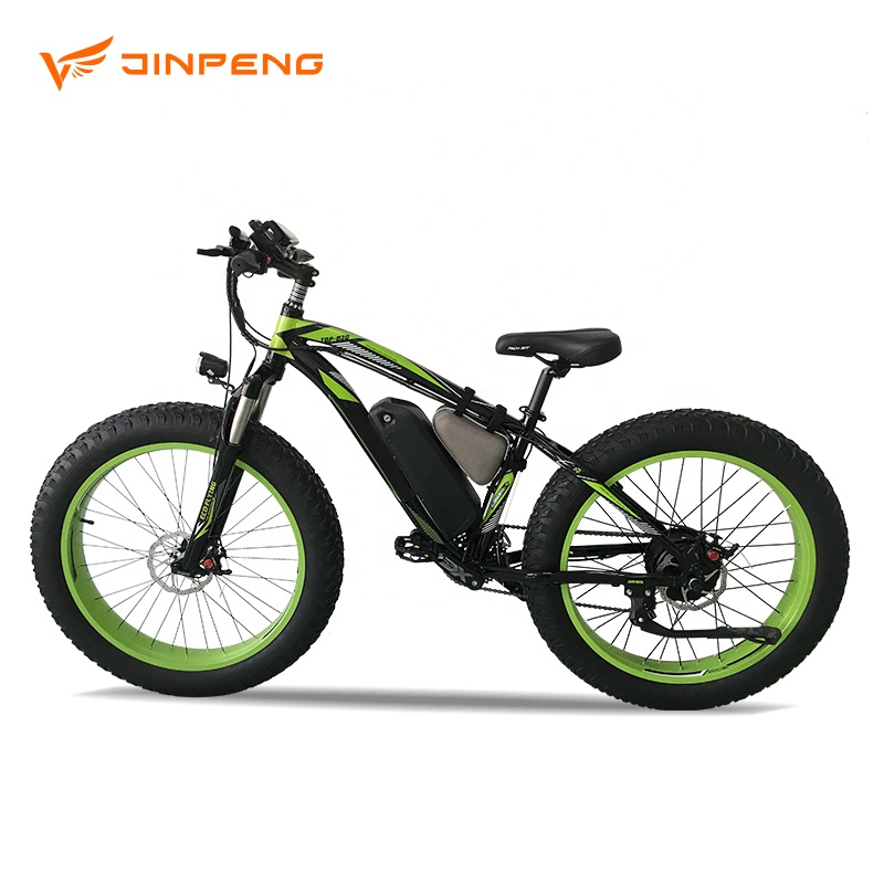 JINPENG Brand TOP-012 2021 New Design Mountain Bike Electric Bicycle for Adult Snow Beach Fat Tire Bicycle Aluminum Alloy