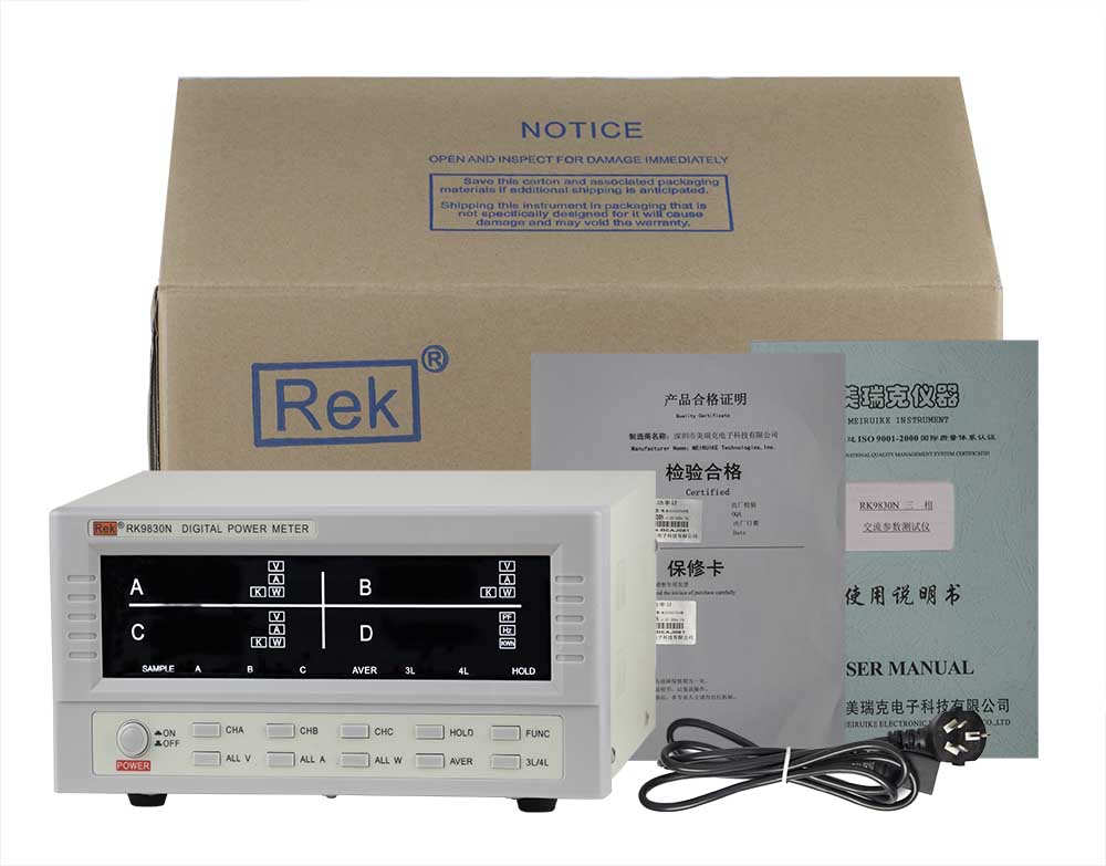 RK9830N VFL измеритель мощности 600V/40A Высокая Точность 0.1%