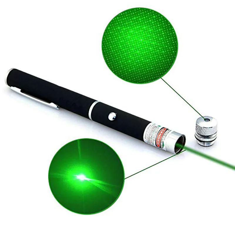 2 in 1 532nm Green Laser Pointer Pen Star Pattern Star Head Laser Light Presentation Remote Pen