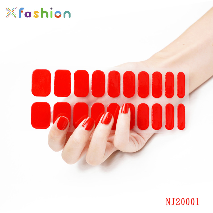 2021 Korean gel 20 finger Tik Tok with macaron color simple fashion nail art sticker Nail Sticker Custom