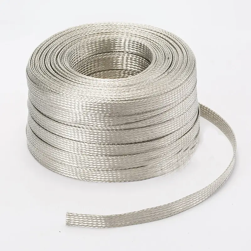 CHEMI POWER 3mmthickness 25mm width flat tinned copper braided wires