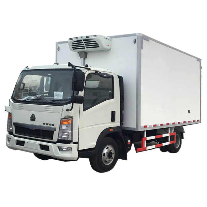HOWO мини-фургон 4X2 6WHEELER 3TON 5TON крутой замороженный грузовик на продажу